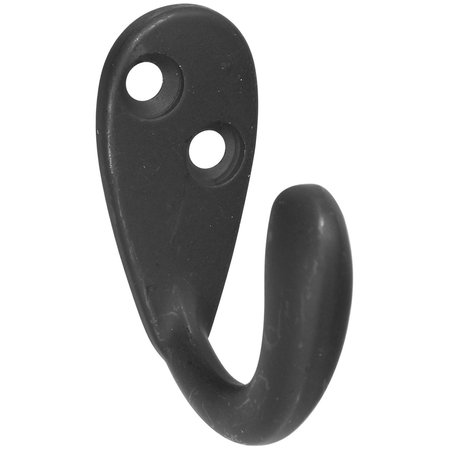 NATIONAL HARDWARE Oil-Rubbed Bronze Black Robe Hook N830-143